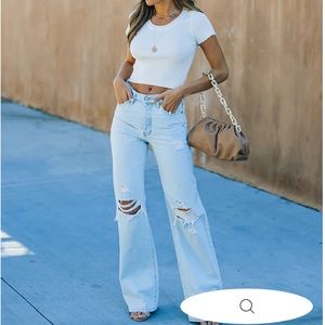 Vici London High Rise 90’s Flare Denim